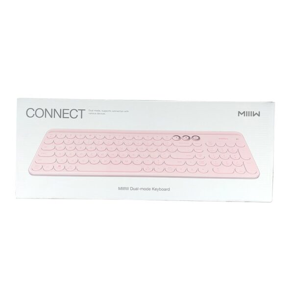 Keyboard Wireless MIIW Bluetooth Dual Mode Keyboard 104 Keys 2.4GHz - Pink - Gambar 7