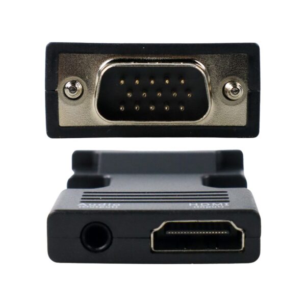 Adaptor Converter HDMI Female to VGA Male 1080P Audio Port - Gambar 5