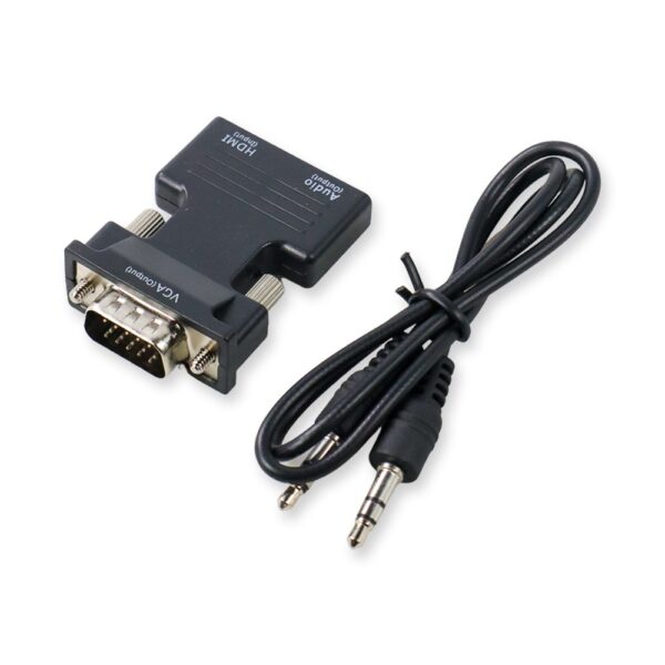 Adaptor Converter HDMI Female to VGA Male 1080P Audio Port - Gambar 8