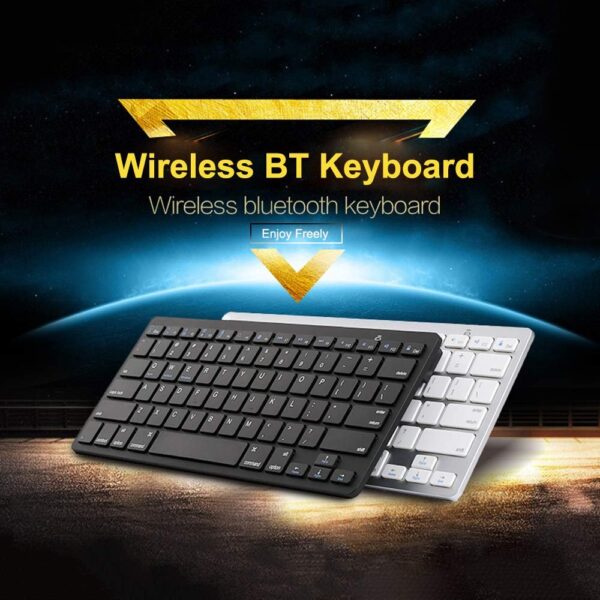 Keyboard Bluetooth Ultra Slim - Black - Gambar 6