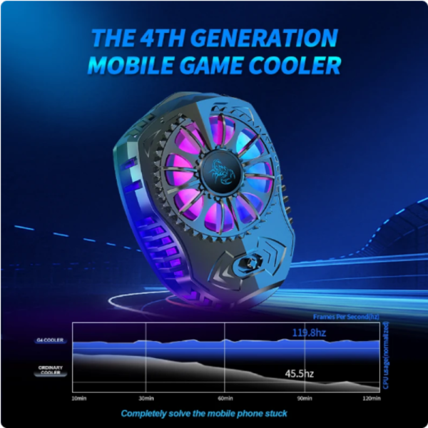Smartphone Cooling Fan Kipas Pendingin HP Gaming RGB - Gambar 7