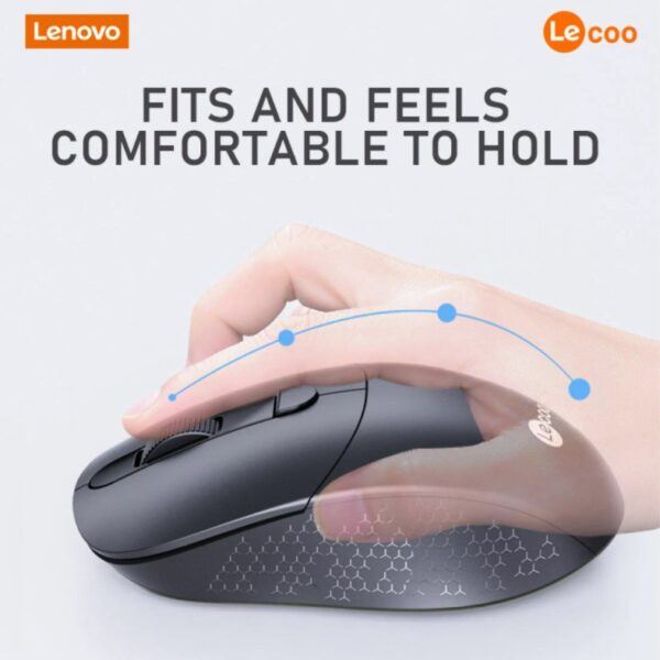 Lenovo Lecoo Keyboard Mouse Combo Set Wireless - Black - Gambar 7
