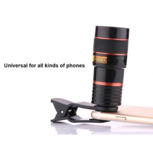 Lensa Smartphone Teleskop External Single Telescopic Lens 8X - DW4638 - Black