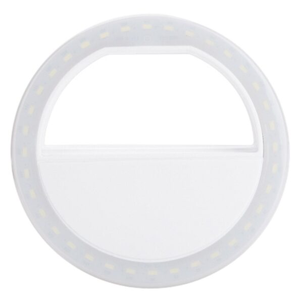 Lampu LED Smartphone Selfie Ring Spotlight Flash Lamp - B3A - White - Gambar 5