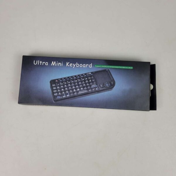 Keyboard HotLouse Wireless Mini Keyboard Pointer 2.4GHz Dengan Touch Pad - Black - Gambar 4