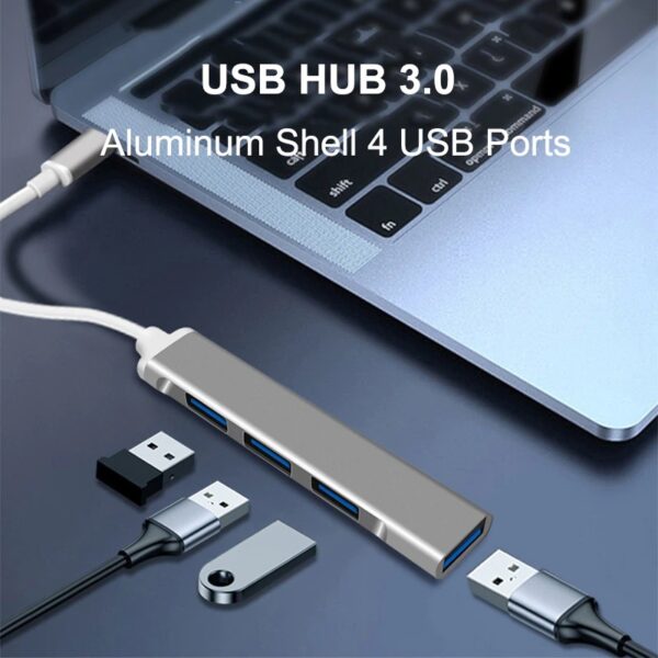 USB HUB Type C Adapter High Speed 1 x USB 3.0 dan 3 x USB 2.0 - Gambar 3