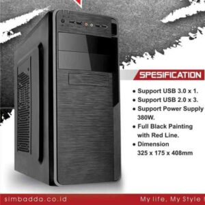 Personal Computer Intel Core i3 3240 DDR3 8 GB SSD SATA.3 USB 3 NVMe 250 GB Support Garansi 1-3 tahun Simbadda